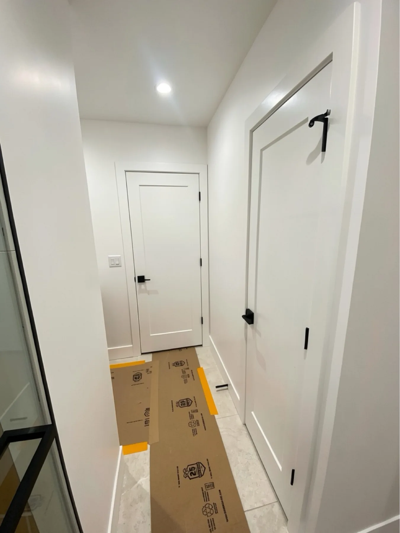 Finished hallway door installation at E Calle Ventura