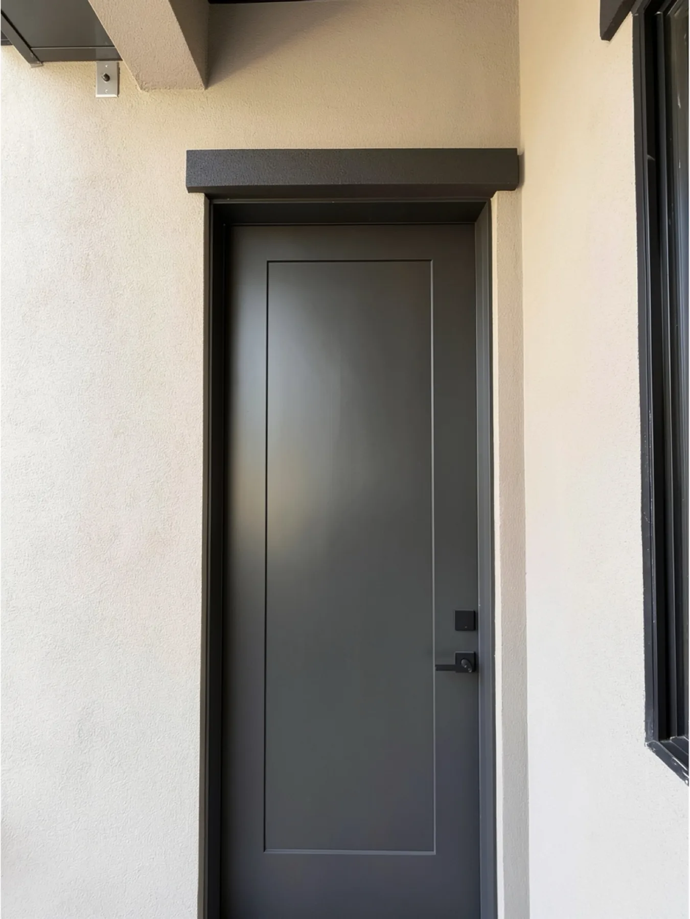 Exterior front door installed by Retro Fit Installation LLC, viewed from outside