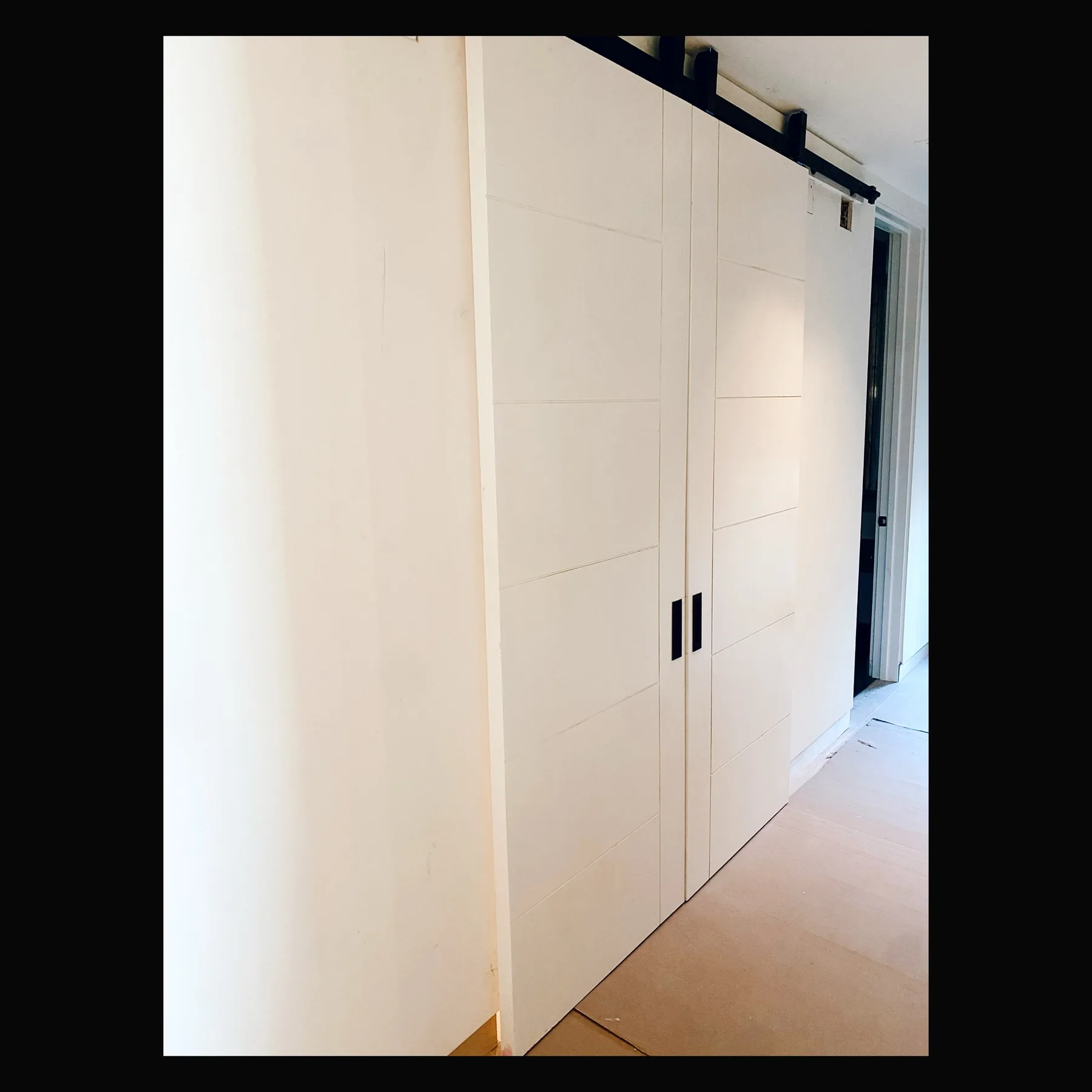 Multi-panel bypass door detail at The Phoenician Project
